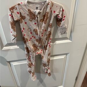 Gingerbread Print Kids One Piece